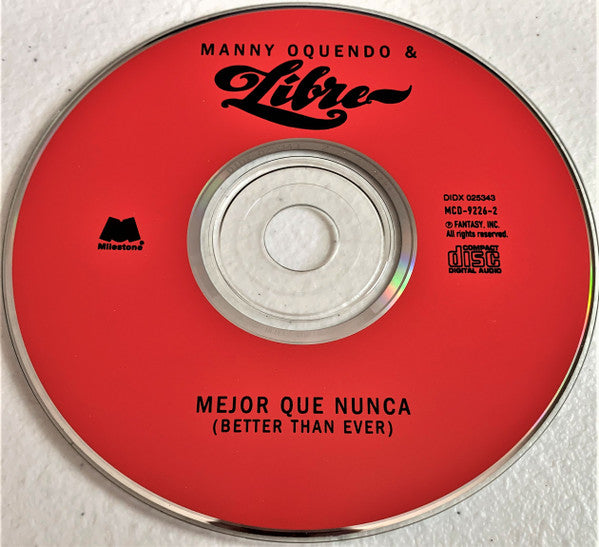 Manny Oquendo & Libre : Mejor Que Nunca (CD, Album)