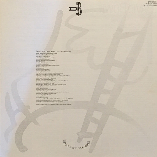 David Bowie - Never Let Me Down (LP, NM) | Lulo Records