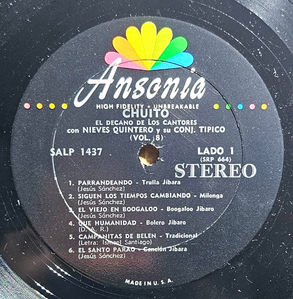 Chuito El De Bayamón Con Nieves Quintero Y Su Conjunto : El Viejo Boogaloo Volumen 8 (LP, Album)