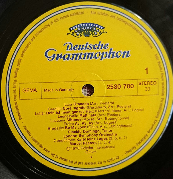 Placido Domingo : Be My Love (LP, Wes)