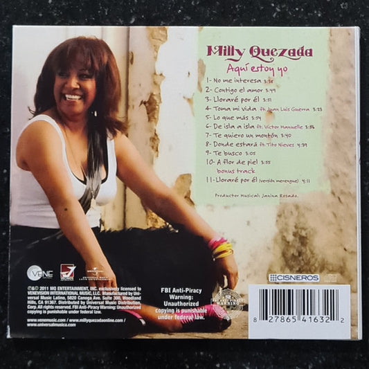 Milly Quezada : Aquí Estoy Yo (CD, Album, Dig)