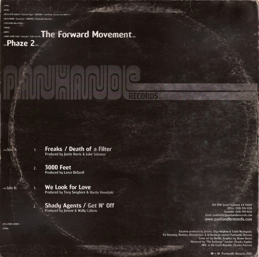 Various - The Forward Movement - Phaze 2 vinyl record, 12" (Very Good Plus (VG+)) | Lulo Records