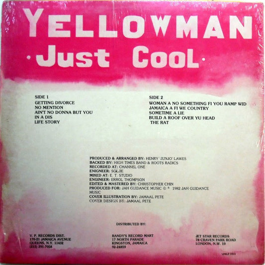 Yellowman : Just Cool (LP, Album)