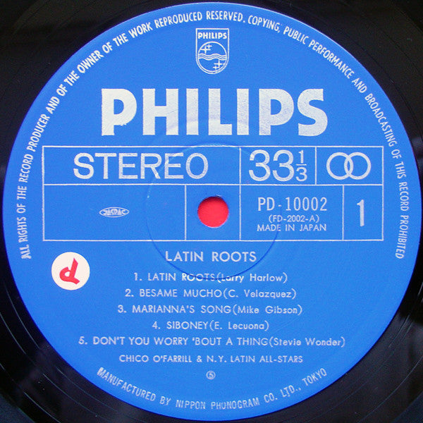 Chico O'Farrill & N.Y. Latin All Stars : Latin Roots (LP, Dir)