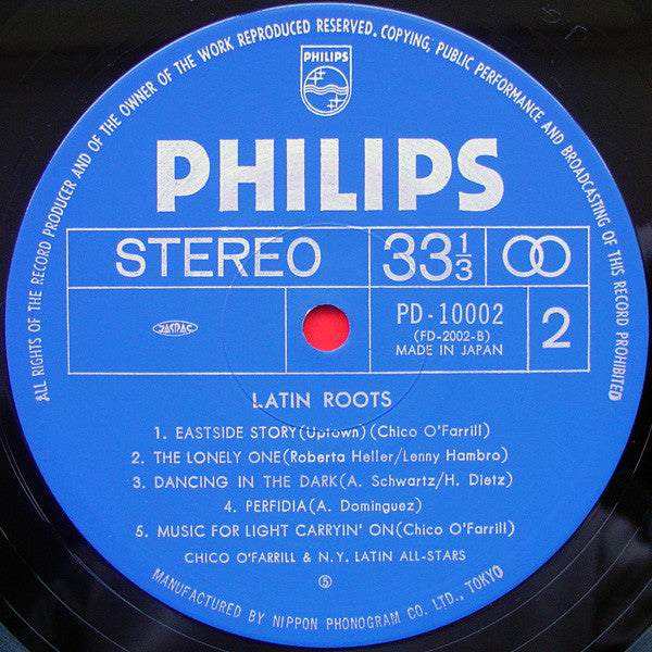 Chico O'Farrill & N.Y. Latin All Stars : Latin Roots (LP, Dir)