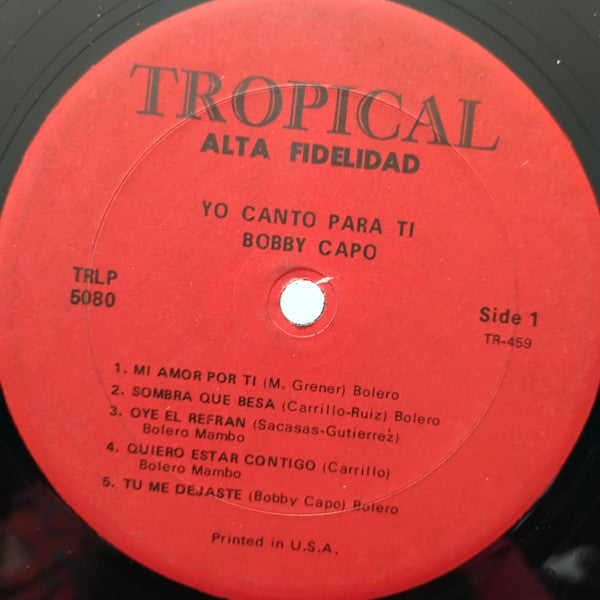 Bobby Capo* : Yo Canto Para Ti (LP, Album)