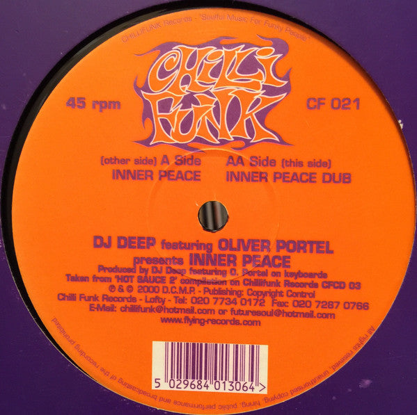 DJ Deep Featuring Oliver Portel* : Inner Peace (12")