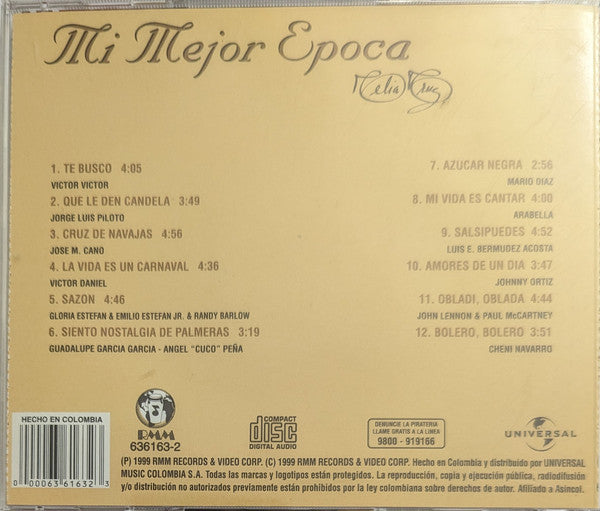 Celia Cruz : Mi Mejor Epoca (CD, Comp)