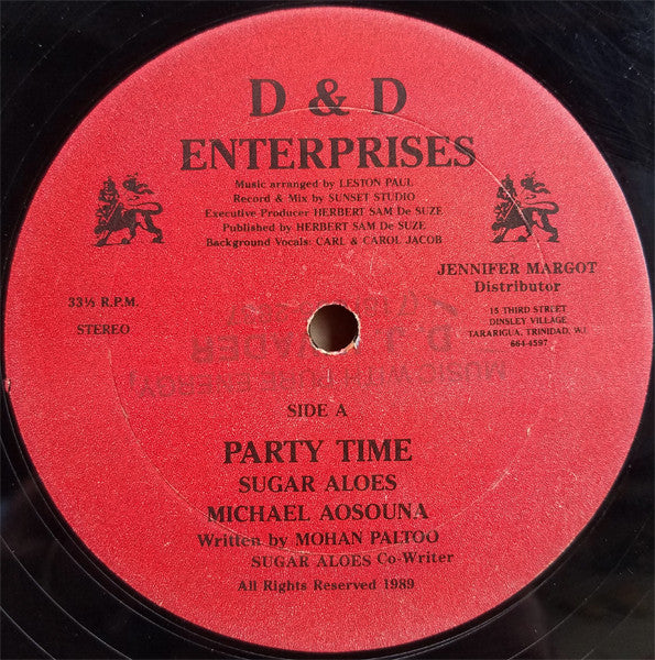Sugar Aloes - Michael Aosouna : Party Time (12")