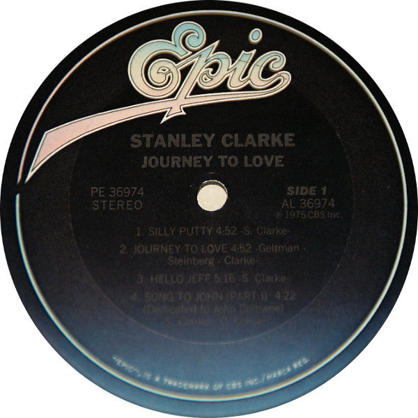 Stanley Clarke : Journey To Love (LP, Album, RE, Car)