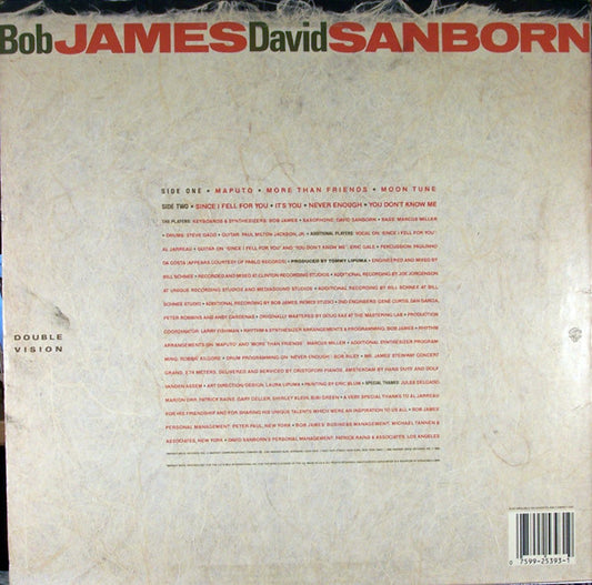 Bob James, David Sanborn - Double Vision vinyl record, LP (Near Mint (NM or M-)) | Lulo Records