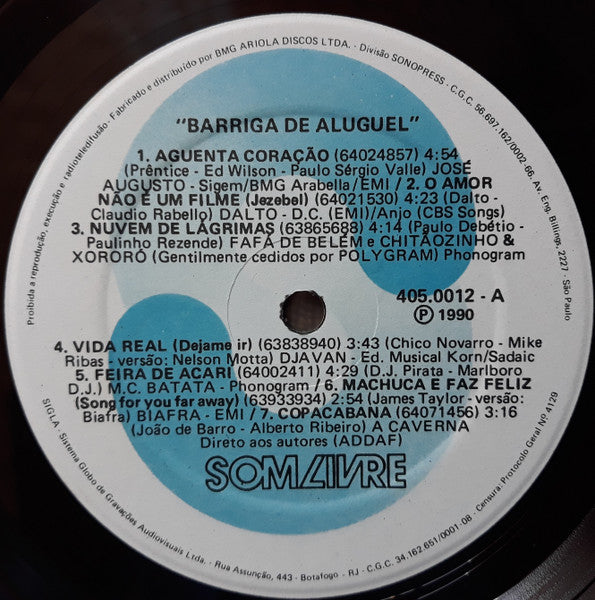 Various : Barriga De Aluguel (LP, Comp)
