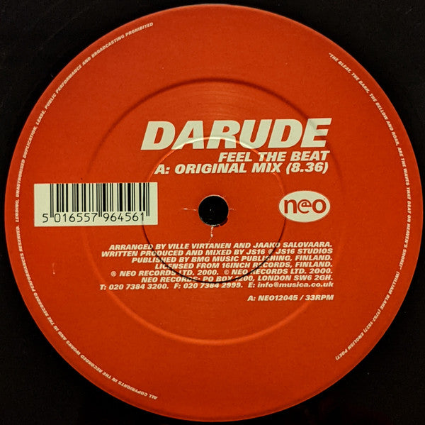 Darude : Feel The Beat (12")