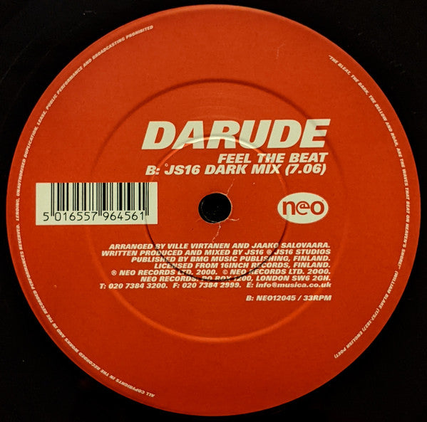 Darude : Feel The Beat (12")