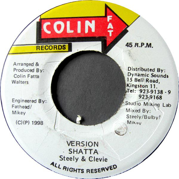 Mad Cobra / Steely & Clevie : Gangster's Don't Bow / Version Shatta (7")