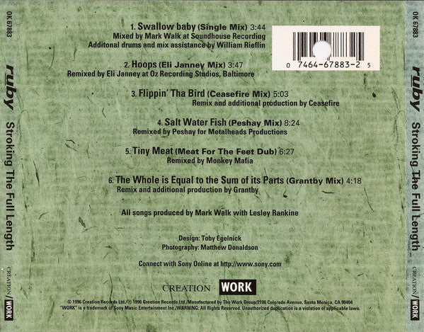 Ruby : Stroking The Full Length (CD, EP, Enh)
