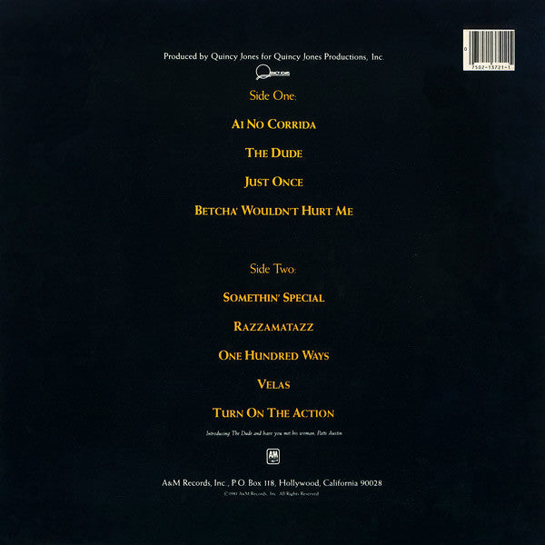 Quincy Jones : The Dude (LP, Album, Z -)