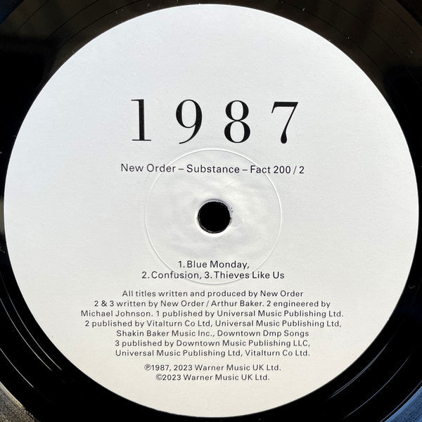 New Order : Substance (2xLP, Comp, RE, RM, 180)