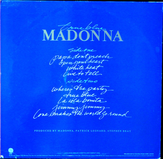 Madonna - True Blue vinyl record, LP (Near Mint (NM or M-)) | Lulo Records