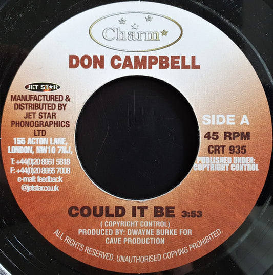 Don Campbell : Could It Be (7")