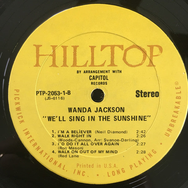 Wanda Jackson : We'll Sing In The Sunshine (LP, Comp, RE)