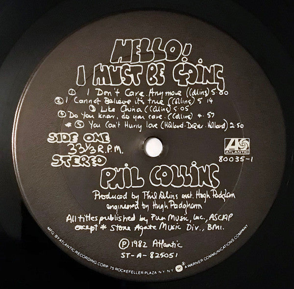 Phil Collins : Hello, I Must Be Going! (LP, Album, RE, Gat)