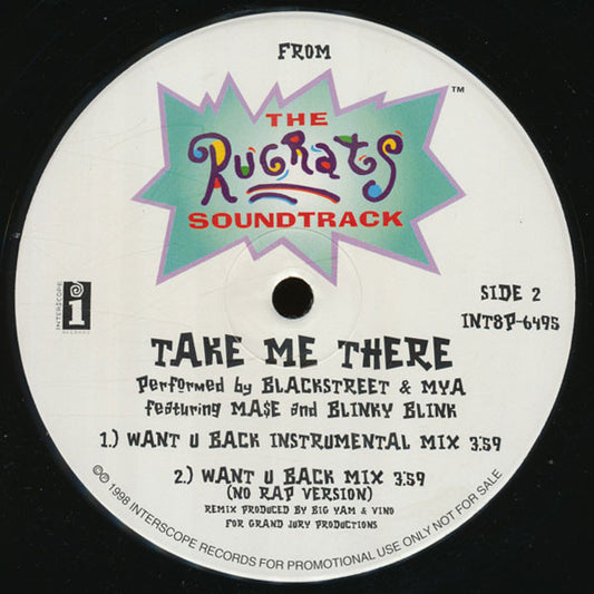 Blackstreet & Mya Featuring Mase And Blinky Blink : Take Me There (12", Promo)