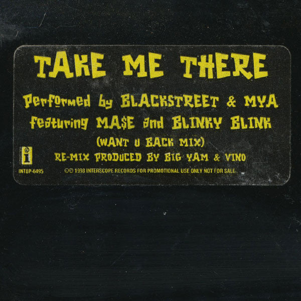 Blackstreet & Mya Featuring Mase And Blinky Blink : Take Me There (12", Promo)