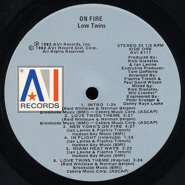 Love Twins : On Fire (LP, Album, P/Mixed)