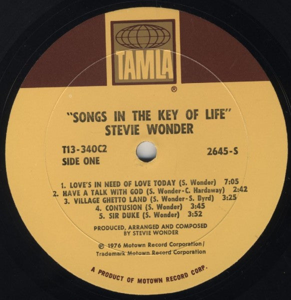 Stevie Wonder : Songs In The Key Of Life (2xLP, Wad + 7", EP + Album)