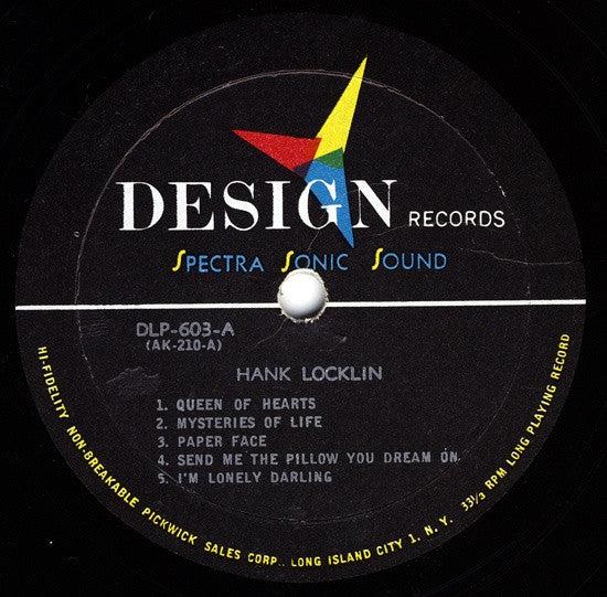 Hank Locklin : Hank Locklin (LP, Mono, RE)