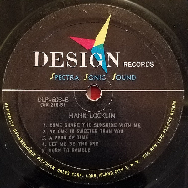 Hank Locklin : Hank Locklin (LP, Mono, RE)