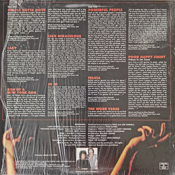 Gino Vannelli : Powerful People (LP, Album, RE)