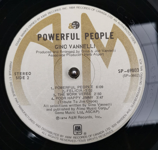 Gino Vannelli : Powerful People (LP, Album, RE)
