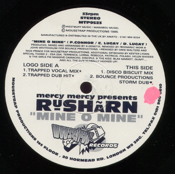 Rusharn : Mine O Mine (12")
