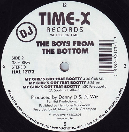 The Boys From The Bottom - My Girl's Got That Bootty vinyl record, 12" (Very Good Plus (VG+)) | Lulo Records