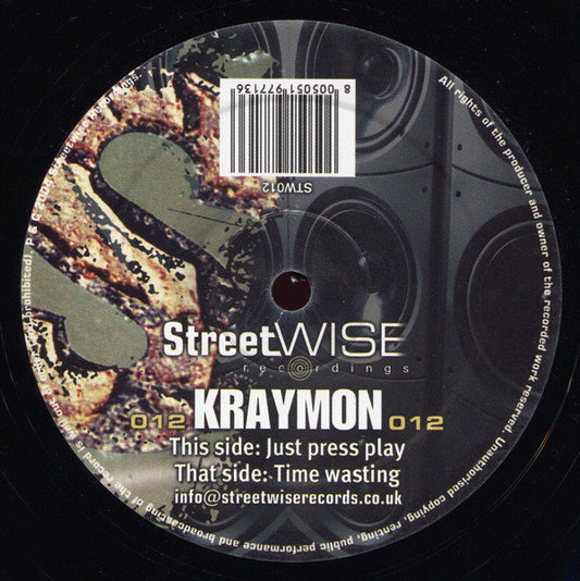 Kraymon : Just Press Play / Time Wasting (12")