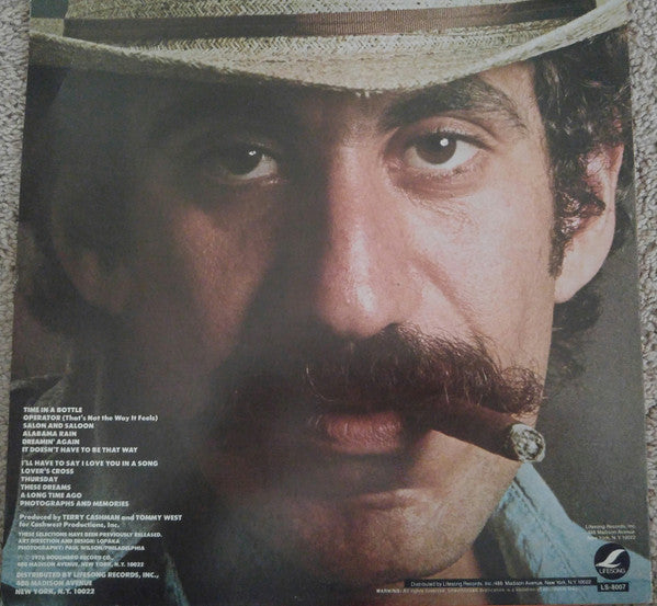 Jim Croce : Time In A Bottle / Jim Croce's Greatest Love Songs (LP, Comp, RE, Gol)