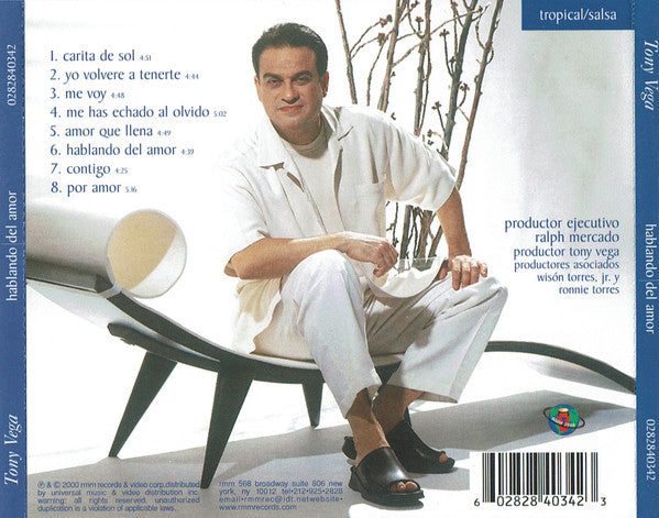 Tony Vega : Hablando Del Amor (CD, Album, UML)