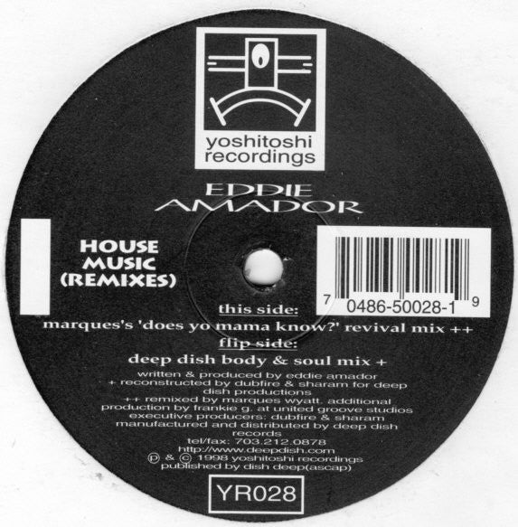 Eddie Amador : House Music (Remixes) (2x12")