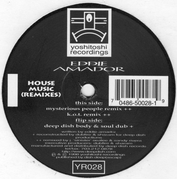 Eddie Amador : House Music (Remixes) (2x12")