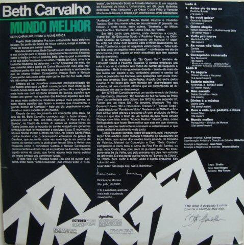 Beth Carvalho : Mundo Melhor (LP, Album)
