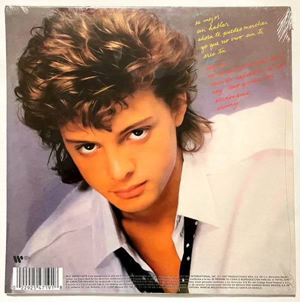 Luis Miguel '87* : Soy Como Quiero Ser (LP, Album, RE)