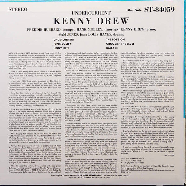 Kenny Drew : Undercurrent (LP, Album, RE, RM, 180)
