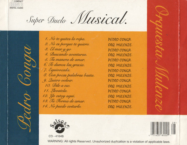Pedro Conga*, Orquesta Mulenze : Super Duelo Musical (CD, Comp)