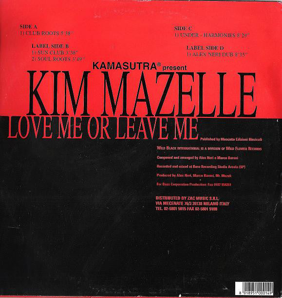 Kamasutra Present Kym Mazelle : Love Me Or Leave Me (2x12")