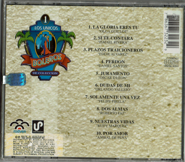 Various : Los Unicos Boleros De Coleccion Vol.1 (CD, Comp)