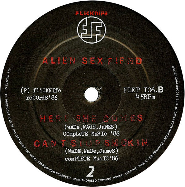 Alien Sex Fiend : I Walk The Line (12", Single)
