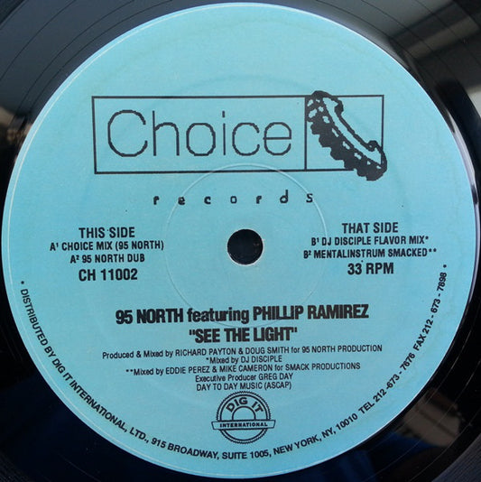 95 North Featuring Phillip Ramirez : See The Light (12")