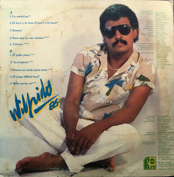 Wilfrido Vargas : La Medicina "Wilfrido 86" (LP, Album)